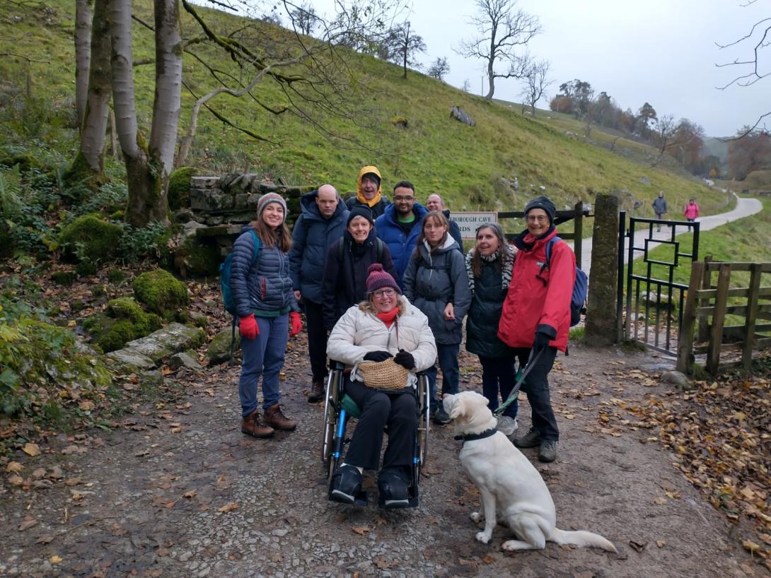 A group of Open Country representatives taking part in an outdoor activity